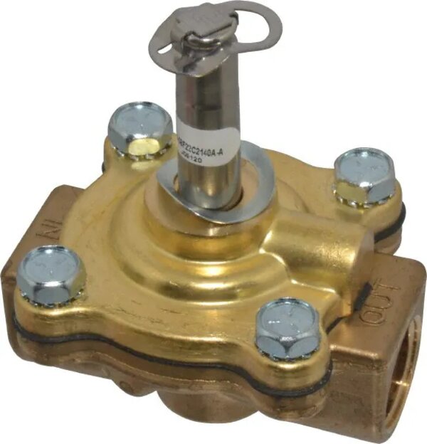 Parker 08F23C2140ACF Gold Ring™ General Purpose Industrial Solenoid Valve Side View