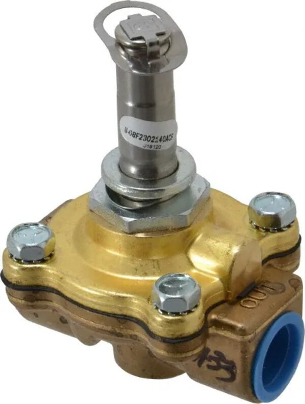 Parker 08F23O2140ACF Gold Ring™ General Purpose Industrial Solenoid Valve Side View