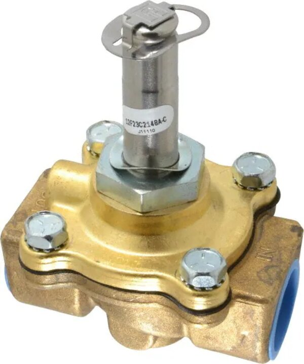 Parker 12F23C2148ACF Gold Ring™ General Purpose Industrial Solenoid Valve Side View