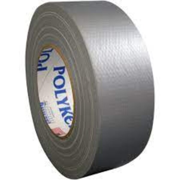 Polyken 223 2" Black Multi-Purpose Duct Tape Side View