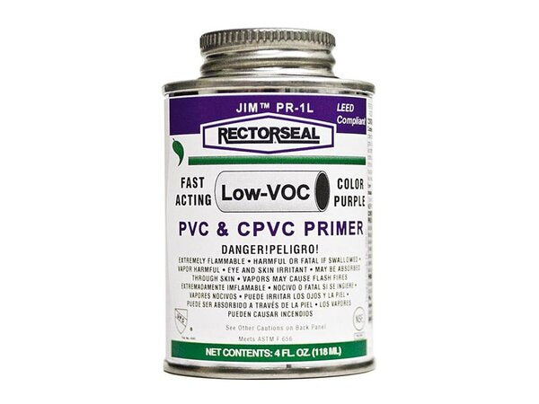 Rectorseal 55914 Jim™ PVC Low VOC Primer Front View