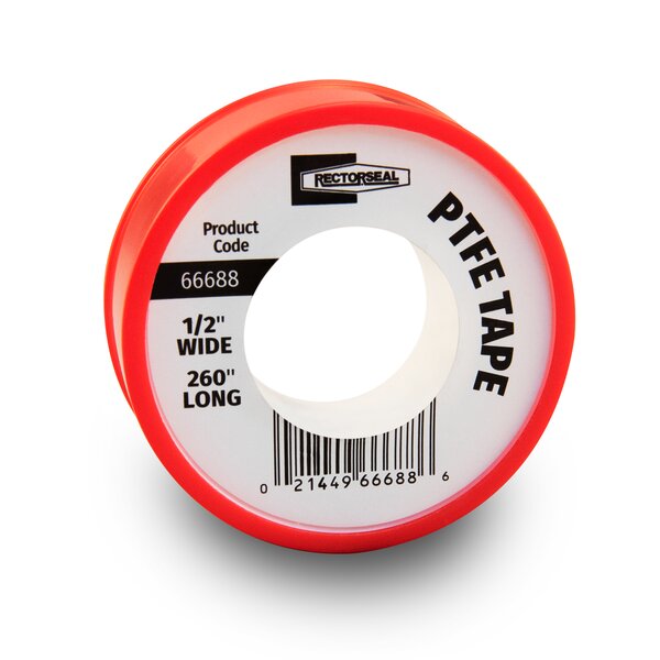 Rectorseal 66687 1/2"X520" TFE Tape Side View 