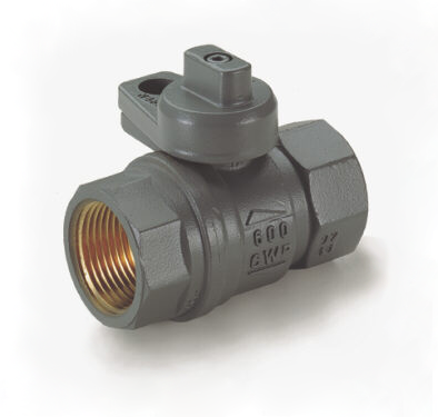 RuB s.80 3/4" FIPXFIP Gas Ball Valve With Grey Painted Body