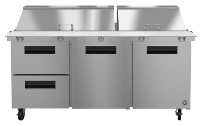  2 Door, 2 Drawer Mega Top Refrigerated Sandwich Prep Table