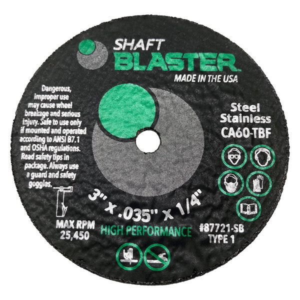 Supco SB3 Shaft Blaster Discs Front View