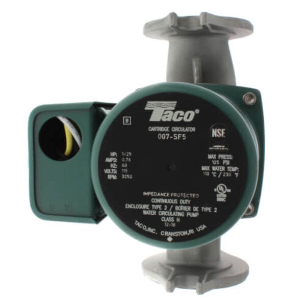 Taco 007-SF5 00 Series Cartridge Circulator Pump Side View