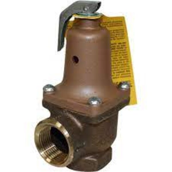 Watts 274836 Water Pressure Safety Relief Valve For Protection of Hot Water Heating Boilers Side View
