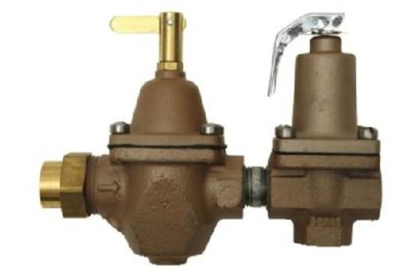 Watts 388805 1/2" High Capacity Water Feed Regulator For Boilers Side View
