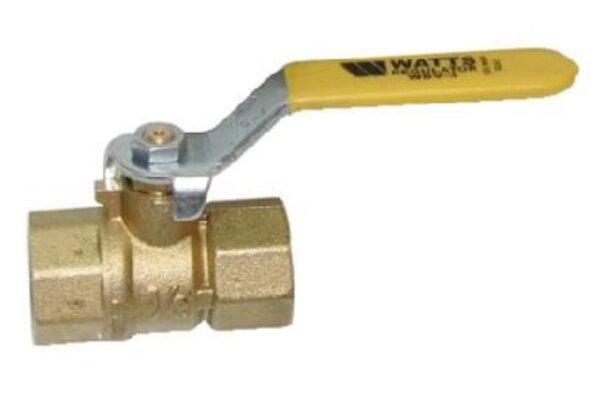 Watts 750201 1/4 IN Ball Valve with Threaded Ends For Use with Water, Oil and Gas Side View