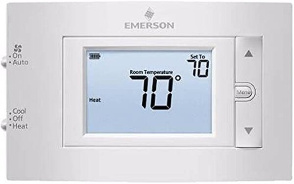 White-Rodgers 1F83C-11NP Emerson 4.5" Display Conventional Non-Programmable Thermostat Side View