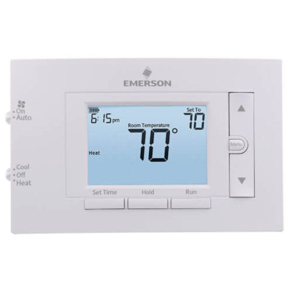 White-Rodgers 1F83C-11PR Emerson 4.5" Display Conventional Thermostat Side View
