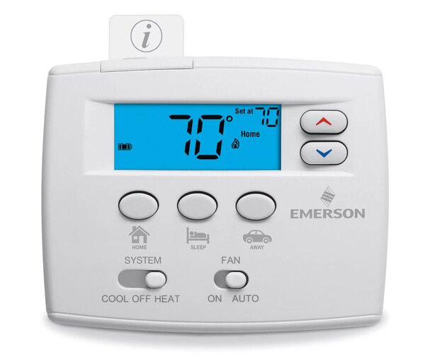 White-Rodgers 1F86EZ-0251 Blue™ Easy Set™ Thermostat Side View