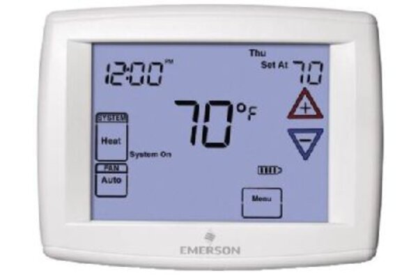 White-Rodgers 1F97-1277 Blue™ 12" Touchscreen Thermostat Side View