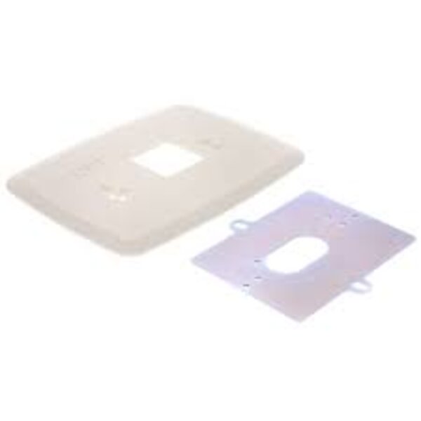 White-Rodgers F61-2634 Wallplate For 90 and 80 Series Blue Thermostats Side View