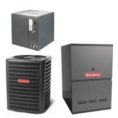 Goodman 3.5 Ton Cooling 14.5 SEER; 80k BTU Heating; 96% AFUE Gas Electric Air Conditioner System << Shipping in 48 States >>