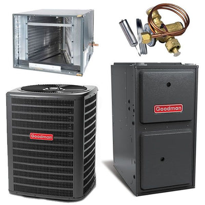 Goodman 2.5 Ton Cooling 16 SEER; 80k BTU Heating; 97% AFUE Gas Electric Air Conditioner System