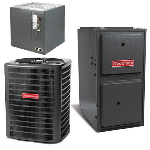Goodman 3.5 Ton Cooling 14.5 SEER; 80k BTU Heating; 96% AFUE Gas Electric Air Conditioner System